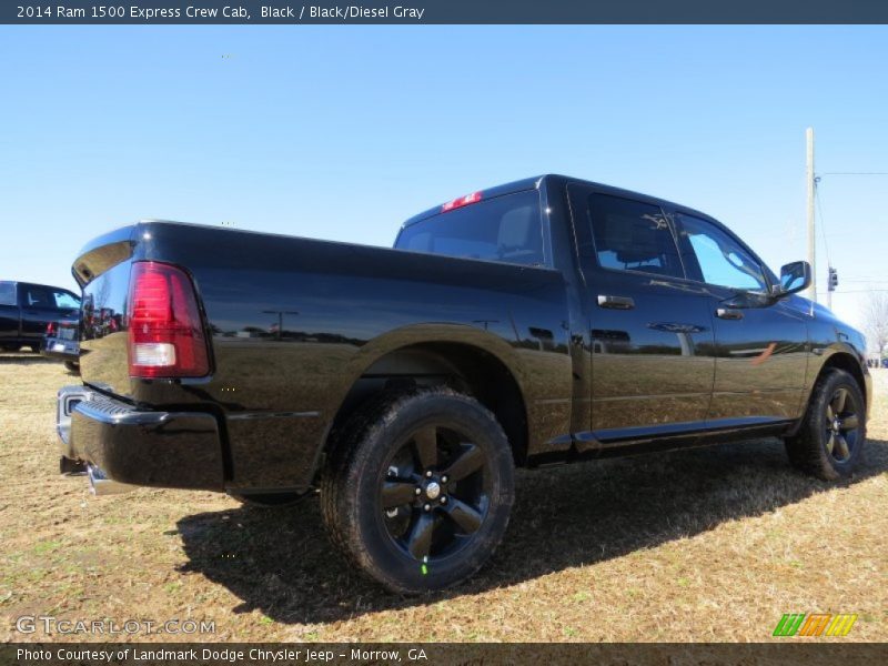 Black / Black/Diesel Gray 2014 Ram 1500 Express Crew Cab