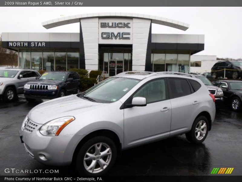 Silver Ice / Gray 2009 Nissan Rogue S AWD