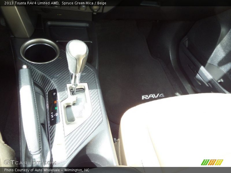 Spruce Green Mica / Beige 2013 Toyota RAV4 Limited AWD