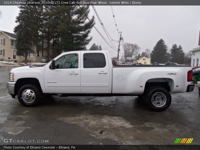 Summit White / Ebony 2014 Chevrolet Silverado 3500HD LTZ Crew Cab 4x4 Dual Rear Wheel