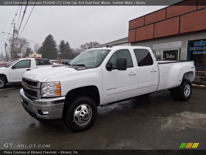 Summit White / Ebony 2014 Chevrolet Silverado 3500HD LTZ Crew Cab 4x4 Dual Rear Wheel