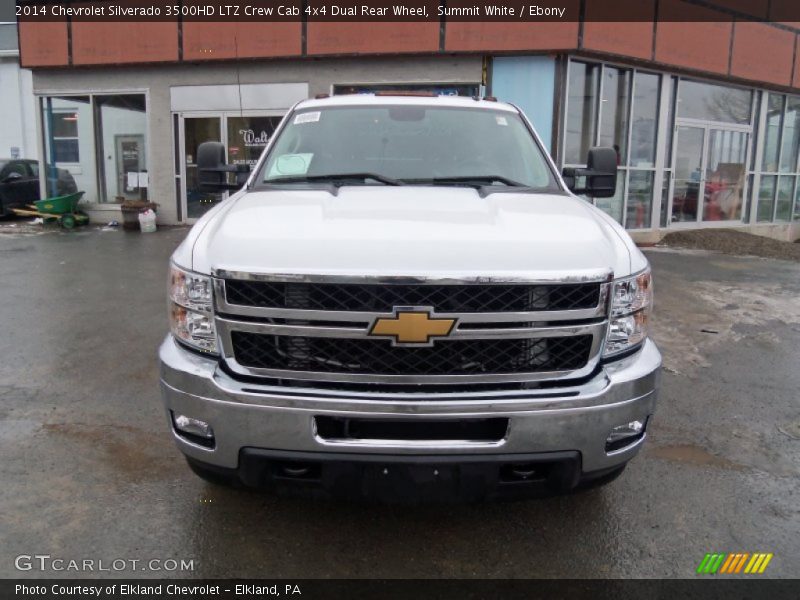 Summit White / Ebony 2014 Chevrolet Silverado 3500HD LTZ Crew Cab 4x4 Dual Rear Wheel