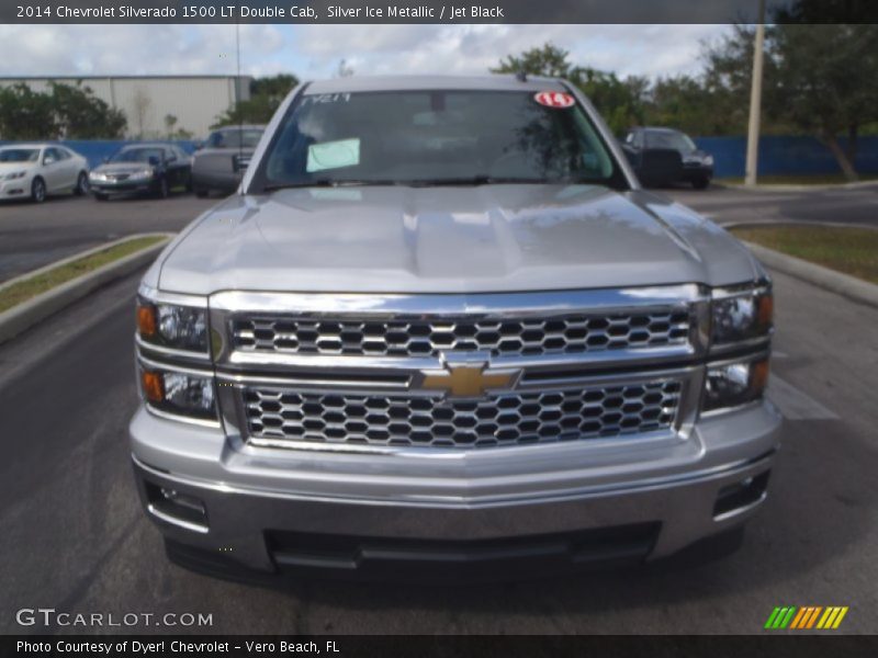 Silver Ice Metallic / Jet Black 2014 Chevrolet Silverado 1500 LT Double Cab