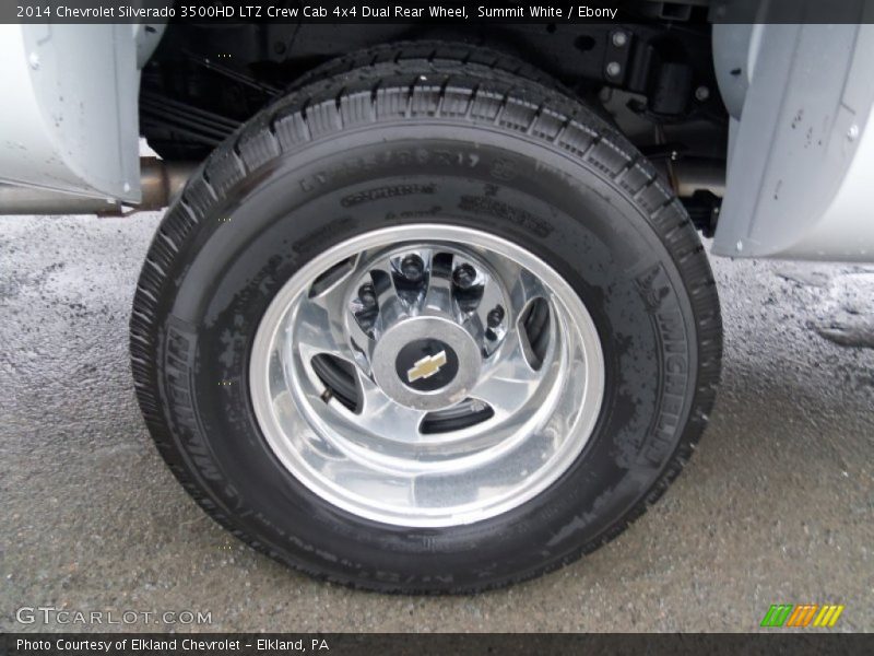 Summit White / Ebony 2014 Chevrolet Silverado 3500HD LTZ Crew Cab 4x4 Dual Rear Wheel