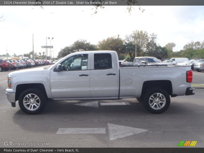 Silver Ice Metallic / Jet Black 2014 Chevrolet Silverado 1500 LT Double Cab