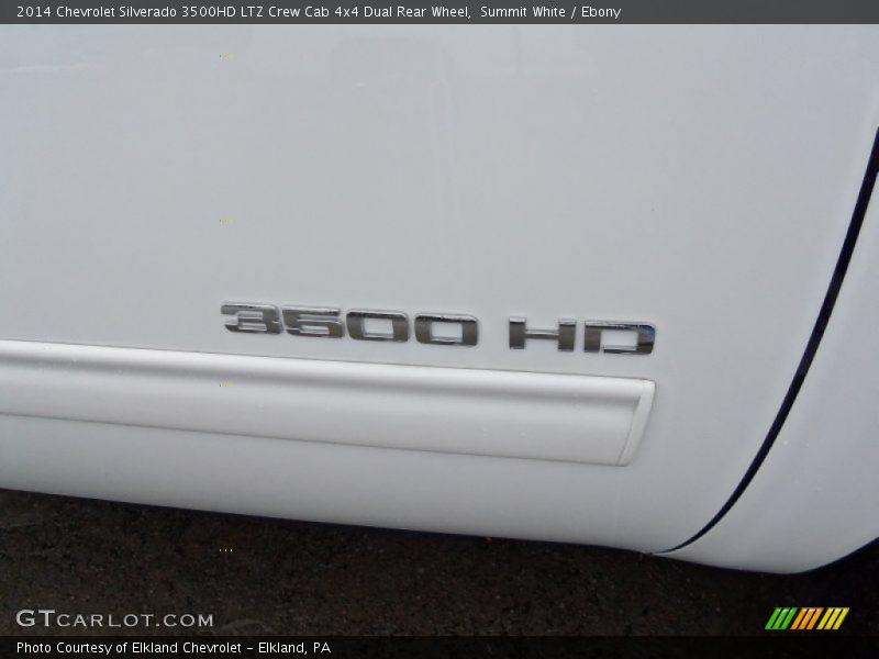 Summit White / Ebony 2014 Chevrolet Silverado 3500HD LTZ Crew Cab 4x4 Dual Rear Wheel
