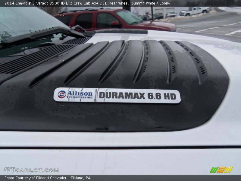 Summit White / Ebony 2014 Chevrolet Silverado 3500HD LTZ Crew Cab 4x4 Dual Rear Wheel