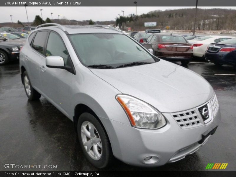 Silver Ice / Gray 2009 Nissan Rogue S AWD