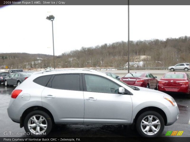 Silver Ice / Gray 2009 Nissan Rogue S AWD