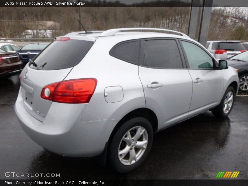 Silver Ice / Gray 2009 Nissan Rogue S AWD
