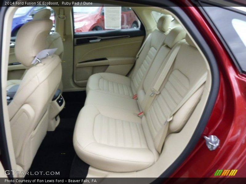Ruby Red / Dune 2014 Ford Fusion SE EcoBoost