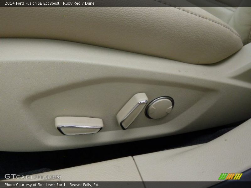 Ruby Red / Dune 2014 Ford Fusion SE EcoBoost