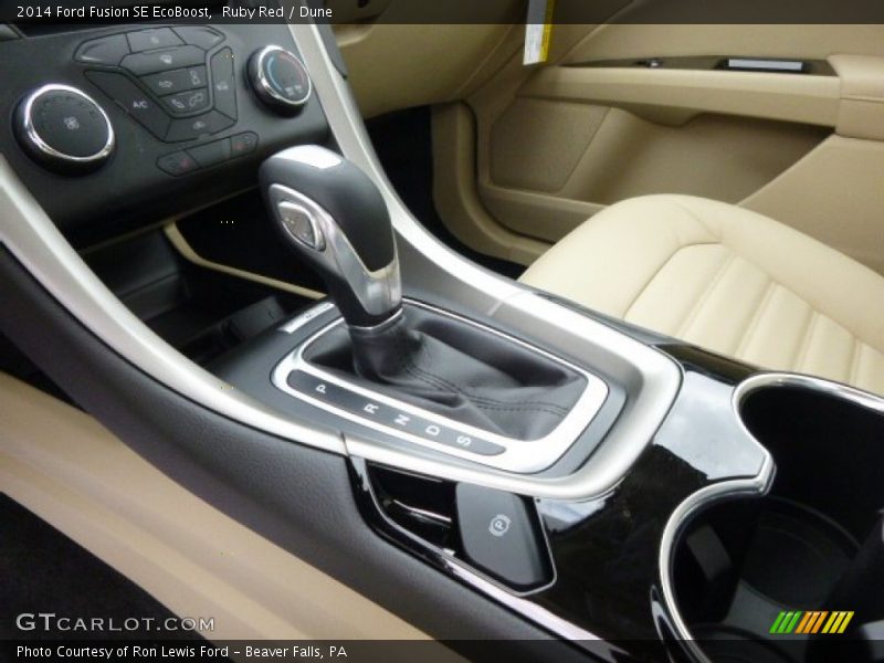 Ruby Red / Dune 2014 Ford Fusion SE EcoBoost
