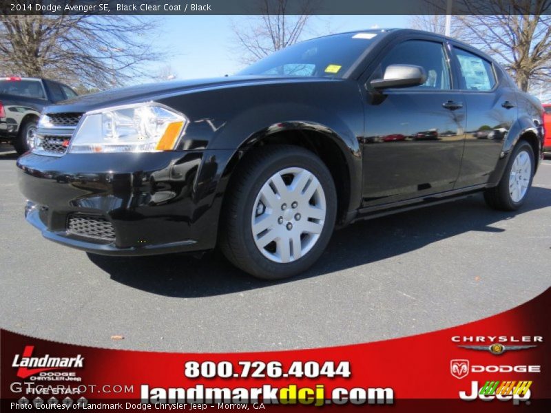 Black Clear Coat / Black 2014 Dodge Avenger SE
