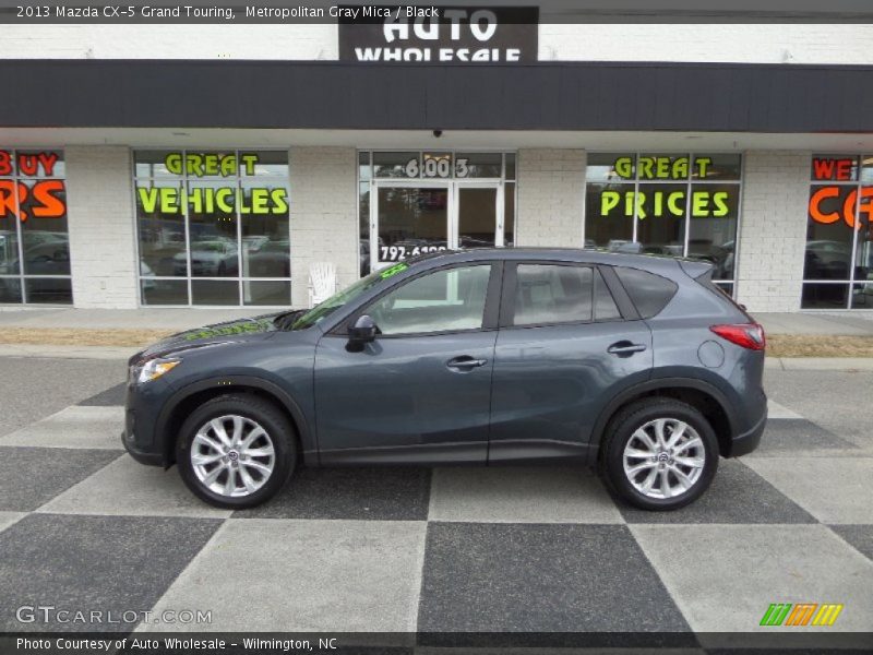 Metropolitan Gray Mica / Black 2013 Mazda CX-5 Grand Touring