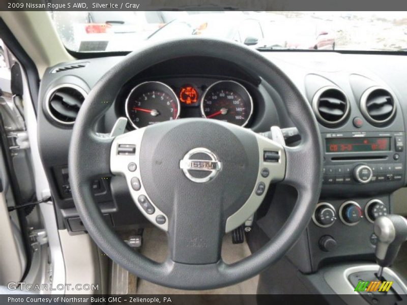 Silver Ice / Gray 2009 Nissan Rogue S AWD