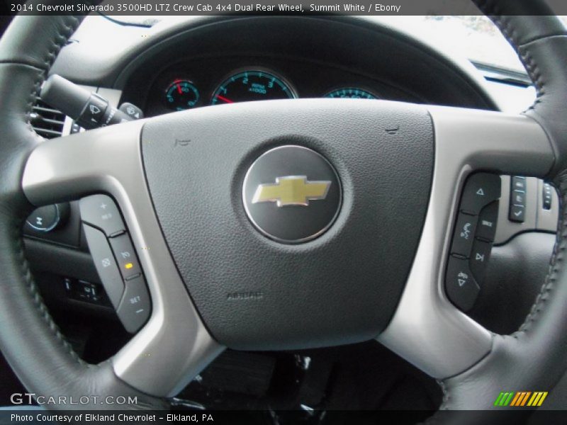 Summit White / Ebony 2014 Chevrolet Silverado 3500HD LTZ Crew Cab 4x4 Dual Rear Wheel
