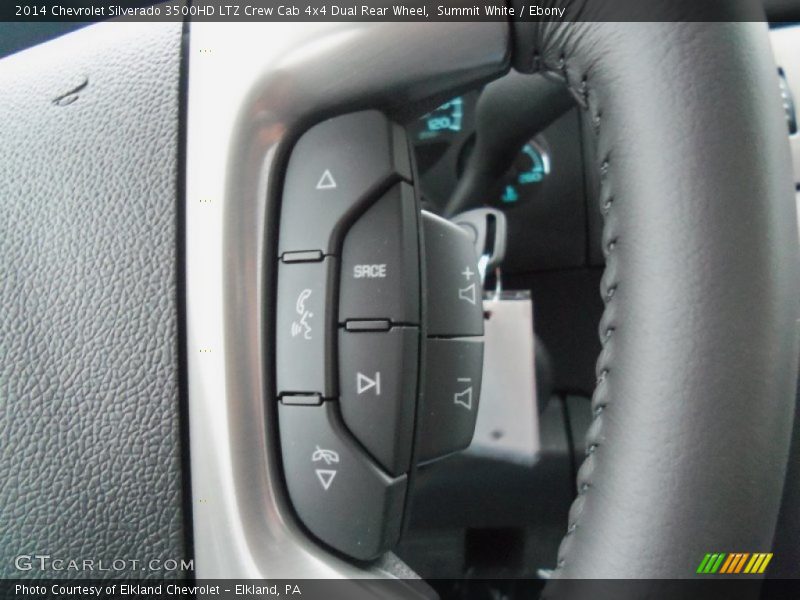 Summit White / Ebony 2014 Chevrolet Silverado 3500HD LTZ Crew Cab 4x4 Dual Rear Wheel
