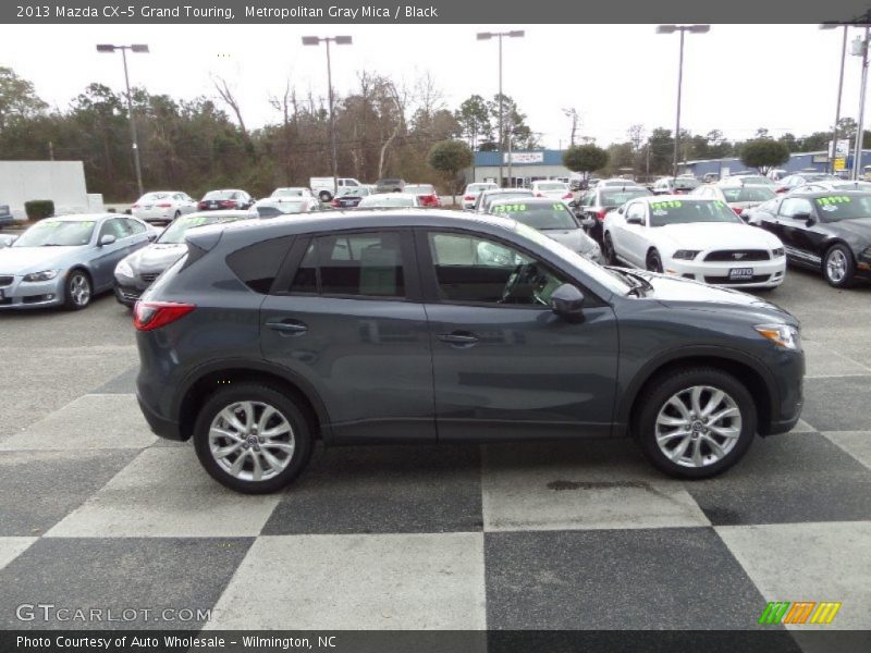 Metropolitan Gray Mica / Black 2013 Mazda CX-5 Grand Touring