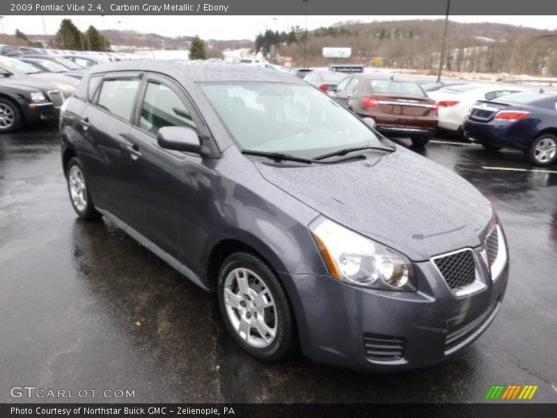 Carbon Gray Metallic / Ebony 2009 Pontiac Vibe 2.4