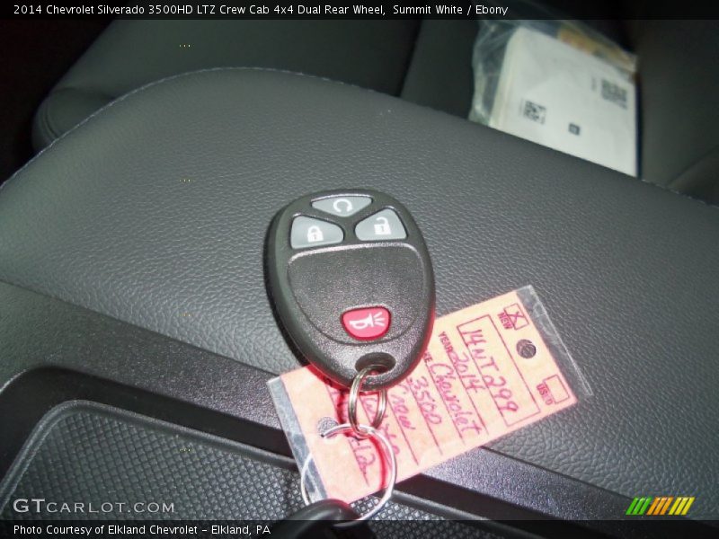 Summit White / Ebony 2014 Chevrolet Silverado 3500HD LTZ Crew Cab 4x4 Dual Rear Wheel