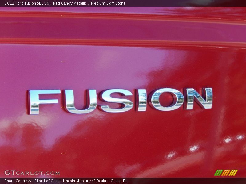 Red Candy Metallic / Medium Light Stone 2012 Ford Fusion SEL V6