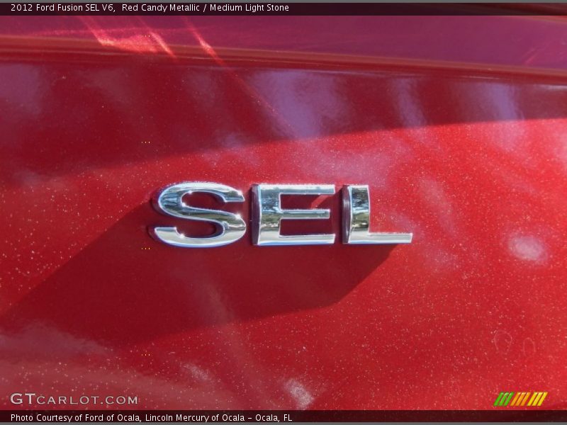 Red Candy Metallic / Medium Light Stone 2012 Ford Fusion SEL V6