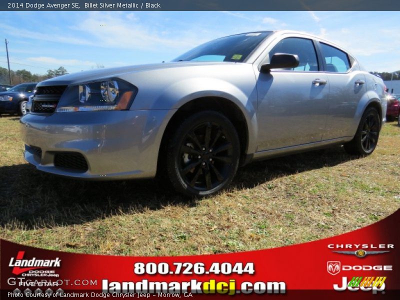 Billet Silver Metallic / Black 2014 Dodge Avenger SE