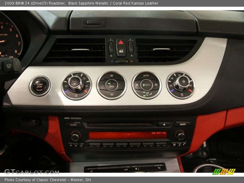 Controls of 2009 Z4 sDrive35i Roadster