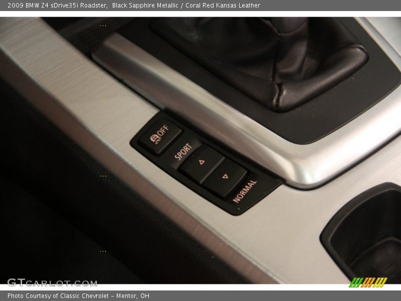 Controls of 2009 Z4 sDrive35i Roadster