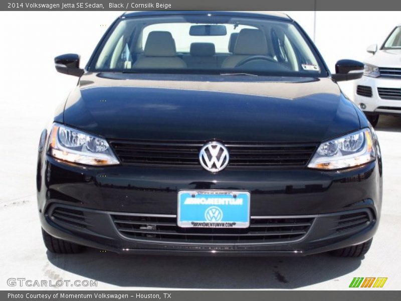 Black / Cornsilk Beige 2014 Volkswagen Jetta SE Sedan