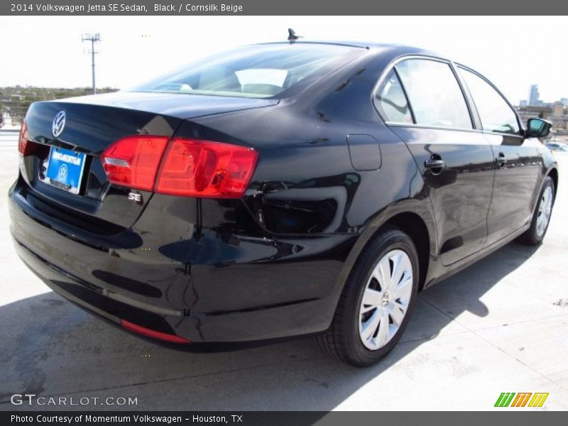 Black / Cornsilk Beige 2014 Volkswagen Jetta SE Sedan