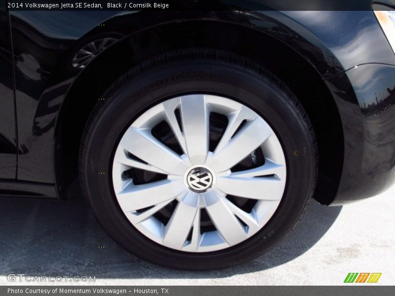 Black / Cornsilk Beige 2014 Volkswagen Jetta SE Sedan