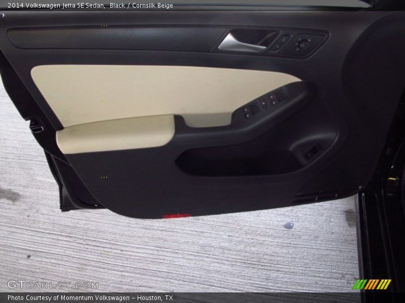 Black / Cornsilk Beige 2014 Volkswagen Jetta SE Sedan