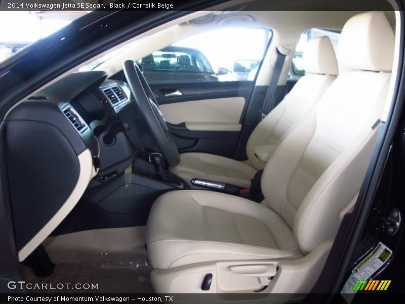 Black / Cornsilk Beige 2014 Volkswagen Jetta SE Sedan