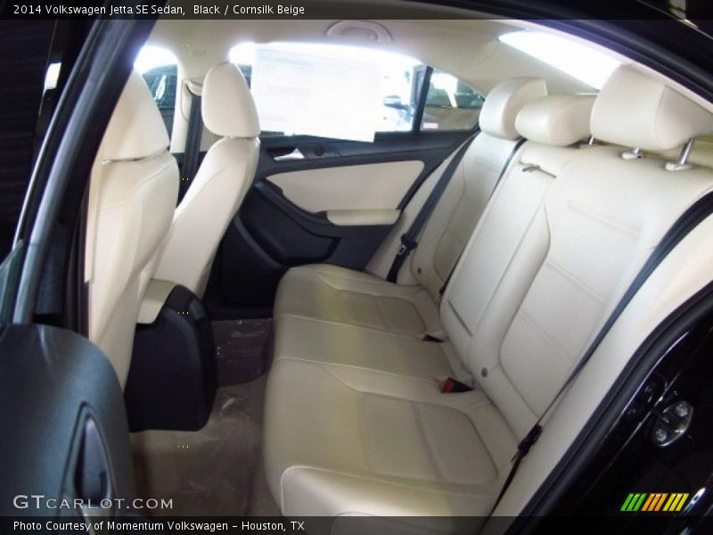 Black / Cornsilk Beige 2014 Volkswagen Jetta SE Sedan