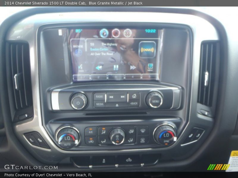 Blue Granite Metallic / Jet Black 2014 Chevrolet Silverado 1500 LT Double Cab