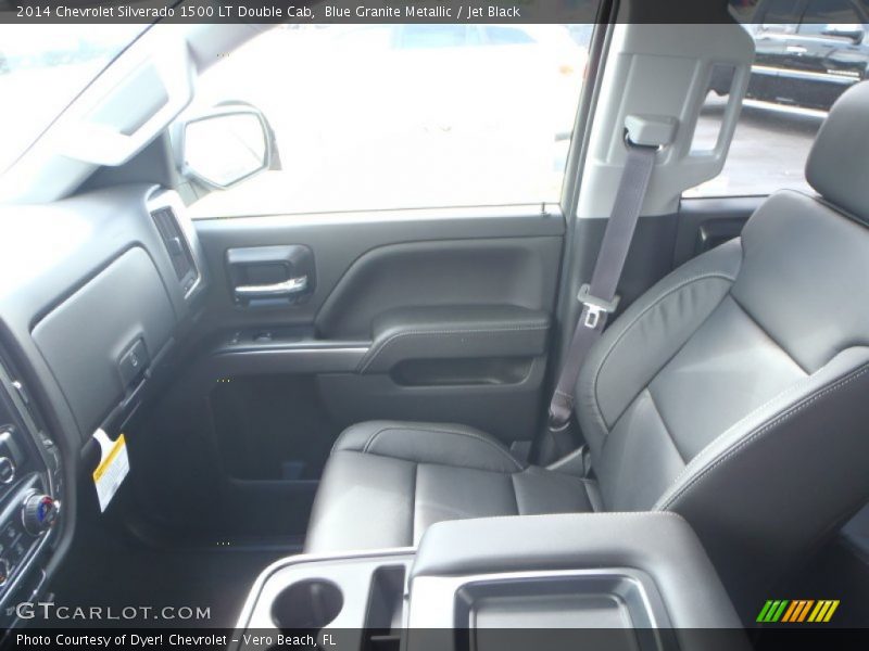 Blue Granite Metallic / Jet Black 2014 Chevrolet Silverado 1500 LT Double Cab