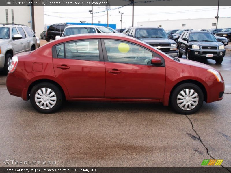 Sonoma Sunset Red / Charcoal/Steel 2007 Nissan Sentra 2.0
