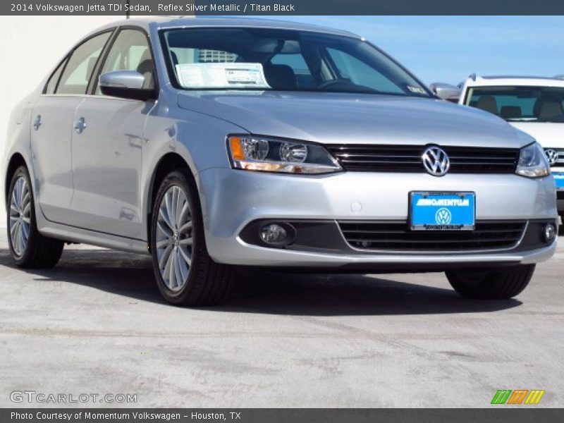 Reflex Silver Metallic / Titan Black 2014 Volkswagen Jetta TDI Sedan