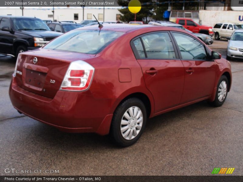 Sonoma Sunset Red / Charcoal/Steel 2007 Nissan Sentra 2.0