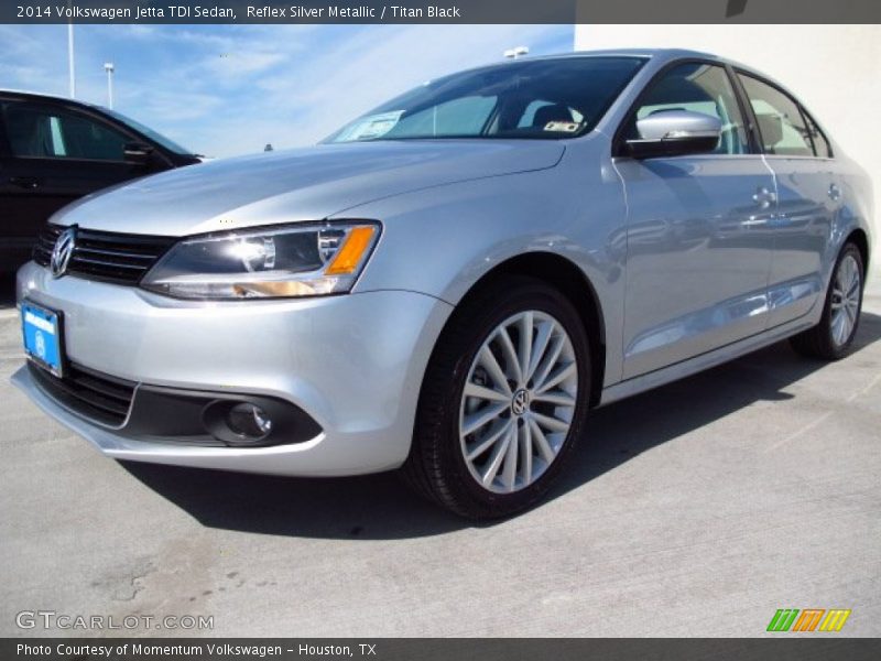 Reflex Silver Metallic / Titan Black 2014 Volkswagen Jetta TDI Sedan