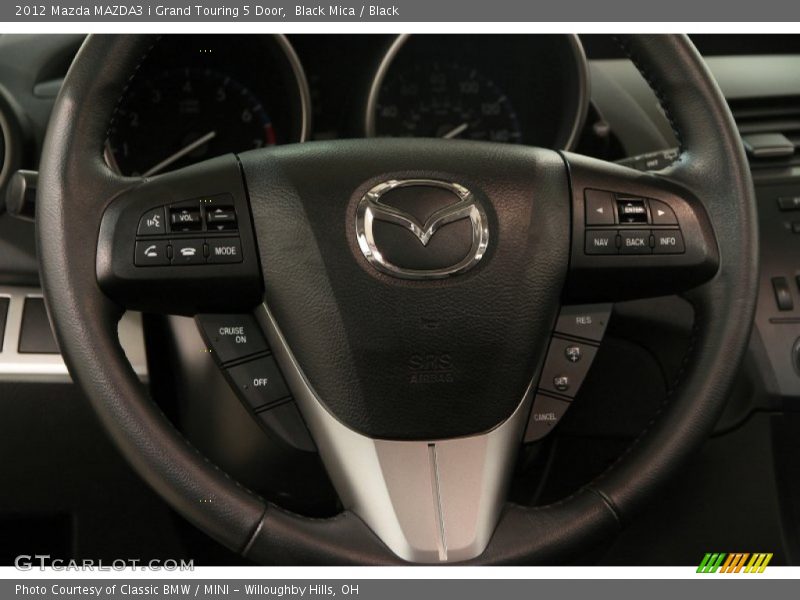 Black Mica / Black 2012 Mazda MAZDA3 i Grand Touring 5 Door
