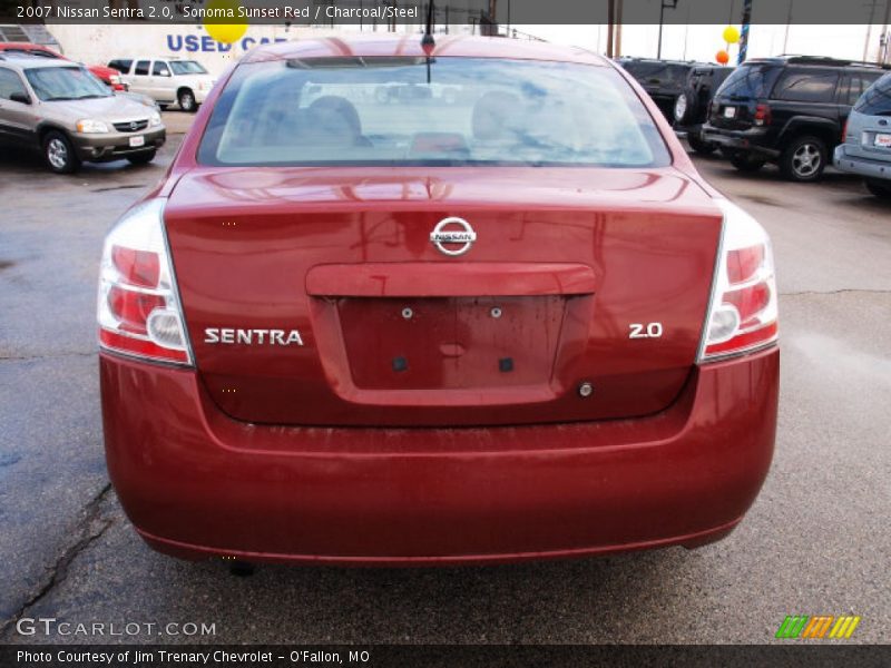 Sonoma Sunset Red / Charcoal/Steel 2007 Nissan Sentra 2.0