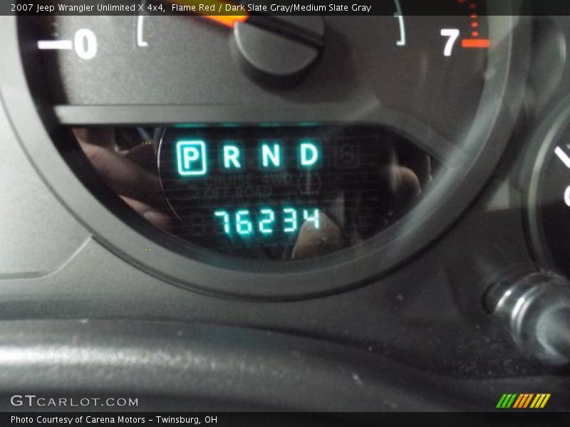 Flame Red / Dark Slate Gray/Medium Slate Gray 2007 Jeep Wrangler Unlimited X 4x4