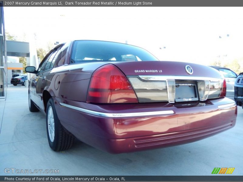 Dark Toreador Red Metallic / Medium Light Stone 2007 Mercury Grand Marquis LS