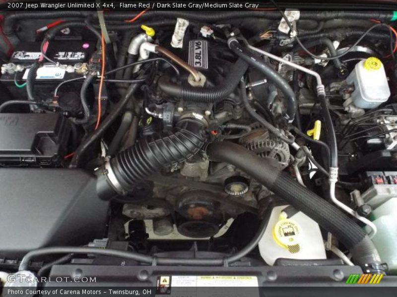 Flame Red / Dark Slate Gray/Medium Slate Gray 2007 Jeep Wrangler Unlimited X 4x4
