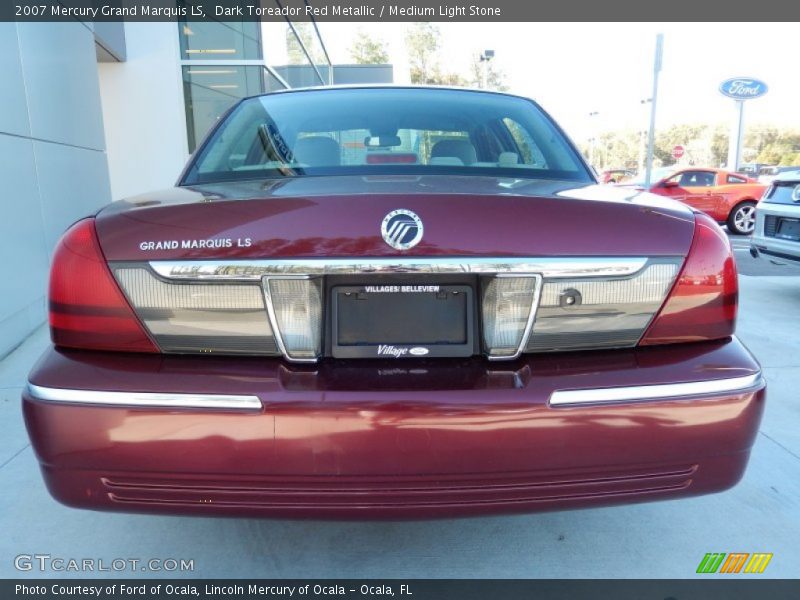 Dark Toreador Red Metallic / Medium Light Stone 2007 Mercury Grand Marquis LS