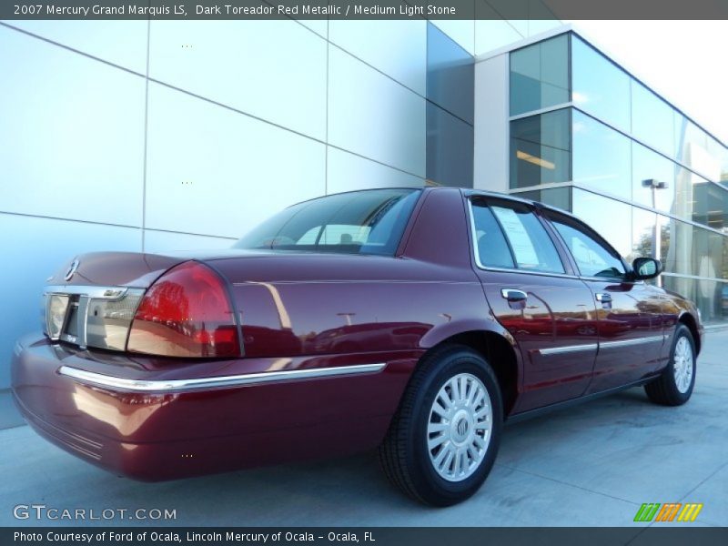 Dark Toreador Red Metallic / Medium Light Stone 2007 Mercury Grand Marquis LS