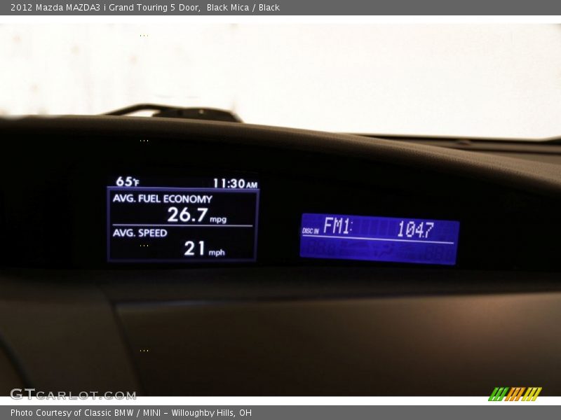 Black Mica / Black 2012 Mazda MAZDA3 i Grand Touring 5 Door
